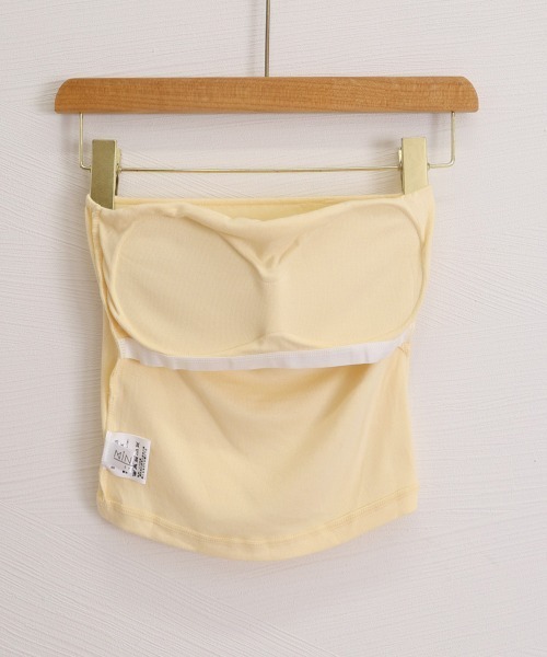 Miniministore(ミニミニストア)の「ラインストーンベアトップ きれいめ 夏服(チューブトップ・レディース・ホワイト/ブラック/グレー/イエロー/ラベンダー/ライトピンク・FREE)」の8枚目の写真