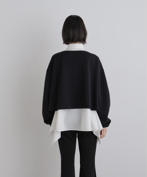 LE PHIL(ルフィル)の「◆パフィージャージーカットソー(Tシャツ/カットソー・レディース・ブラック/グレー・F)」の7枚目の写真