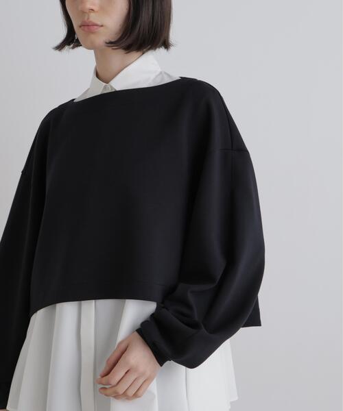 LE PHIL(ルフィル)の「◆パフィージャージーカットソー(Tシャツ/カットソー・レディース・ブラック/グレー・F)」の9枚目の写真