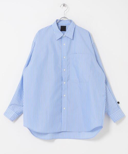 DAIWA PIER39（ダイワピア39）の「DAIWA PIER39　TECH REGULAR COLLAR SHIRT L/S STRIPE（シャツ/ブラウス・メンズ・イエロー/ライトブルー・MEDIUM/LARGE/X-LARGE）」の3枚目の写真