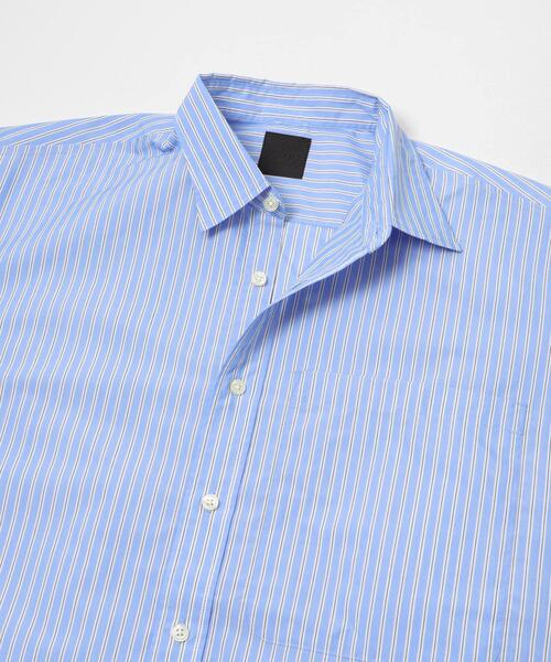 DAIWA PIER39（ダイワピア39）の「DAIWA PIER39　TECH REGULAR COLLAR SHIRT L/S STRIPE（シャツ/ブラウス・メンズ・イエロー/ライトブルー・MEDIUM/LARGE/X-LARGE）」の4枚目の写真