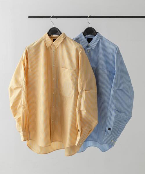 DAIWA PIER39（ダイワピア39）の「DAIWA PIER39　TECH REGULAR COLLAR SHIRT L/S STRIPE（シャツ/ブラウス・メンズ・イエロー/ライトブルー・MEDIUM/LARGE/X-LARGE）」の11枚目の写真