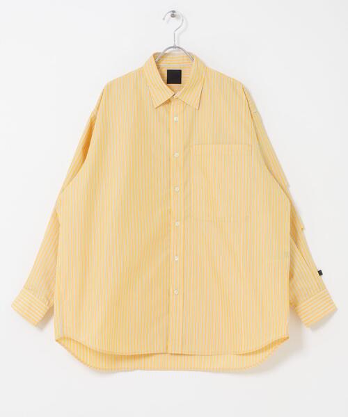 DAIWA PIER39（ダイワピア39）の「DAIWA PIER39　TECH REGULAR COLLAR SHIRT L/S STRIPE（シャツ/ブラウス・メンズ・イエロー/ライトブルー・MEDIUM/LARGE/X-LARGE）」の14枚目の写真