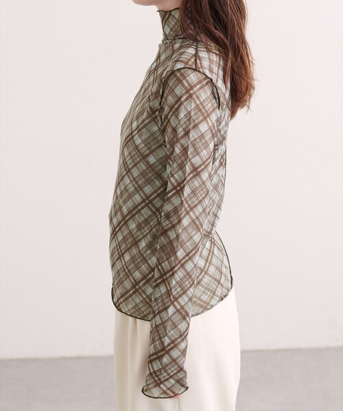 natural couture(ナチュラルクチュール)の「ボトルネックプルオーバー(Tシャツ/カットソー・レディース・ブラウン/ブラック/ブルー・FREE)」の18枚目の写真