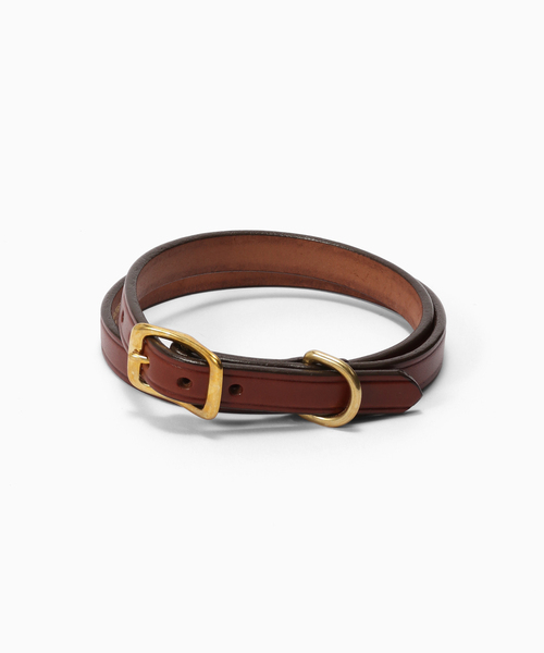 417 EDIFICE(フォーワンセブンエディフィス)の「TORY LEATHER / トリーレザー 3/4 wide plain creased belt(ベルト・メンズ・ブラック/キャメル・30/32/34)」の2枚目の写真