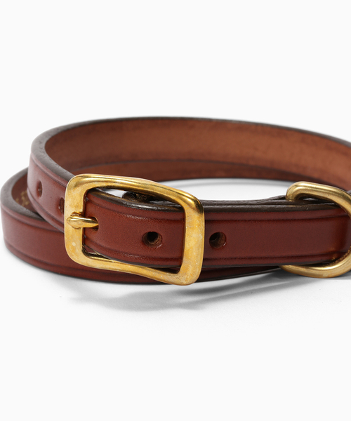 417 EDIFICE(フォーワンセブンエディフィス)の「TORY LEATHER / トリーレザー 3/4 wide plain creased belt(ベルト・メンズ・ブラック/キャメル・30/32/34)」の6枚目の写真