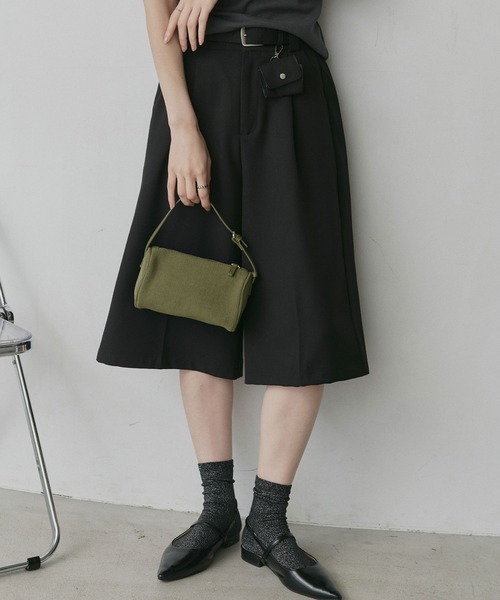 ad thie(アドティエ)の「2way コーデュロイ ラウンド ミニバッグ(ハンドバッグ・レディース・カーキ/ブラウン/ベージュ/ブラック・FREE)」の20枚目の写真