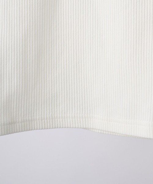 CLEL（クレイル）の「【CLEL】Giza Cotton Ribbed Henley Neck T-shirt / ギザコットンリブヘンリーネックTシャツ（Tシャツ/カットソー・メンズ・ネイビー/グレー/ホワイト/ブラック・XS/S/M/L）」の13枚目の写真