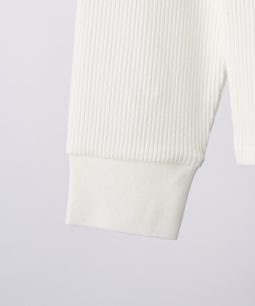 CLEL（クレイル）の「【CLEL】Giza Cotton Ribbed Henley Neck T-shirt / ギザコットンリブヘンリーネックTシャツ（Tシャツ/カットソー・メンズ・ネイビー/グレー/ホワイト/ブラック・XS/S/M/L）」の14枚目の写真