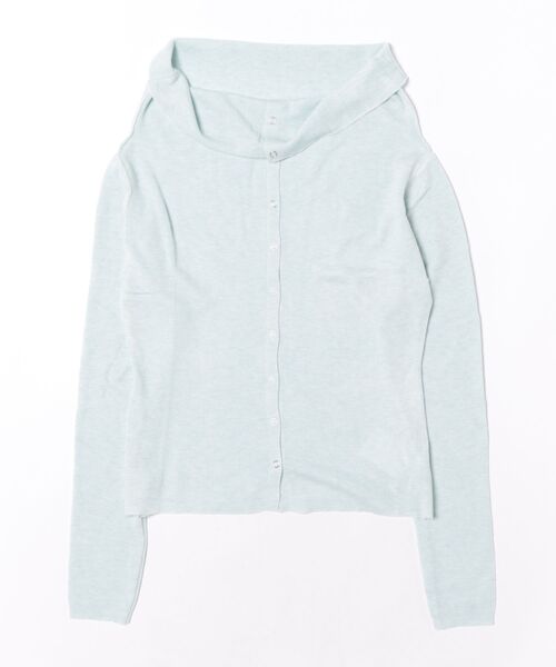 styiro(スタイロ)の「ボタンオフショルダーニット(ニット/セーター・レディース・ブラック/ラベンダー/ライトブルー/アイボリー・FREE)」の3枚目の写真