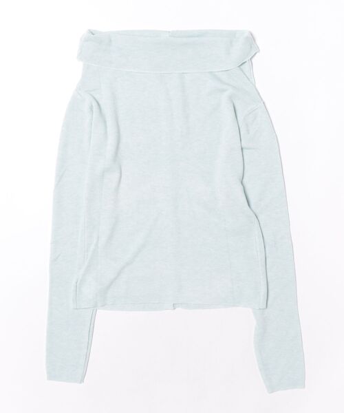 styiro(スタイロ)の「ボタンオフショルダーニット(ニット/セーター・レディース・ブラック/ラベンダー/ライトブルー/アイボリー・FREE)」の5枚目の写真