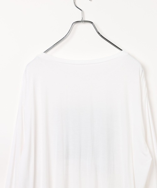 BAYFLOW（ベイフロー）の「スムースタッチプリントロングスリーブT（Tシャツ/カットソー・レディース・ホワイト系1/ホワイト系2/ブラック・SMALL/MEDIUM）」の4枚目の写真