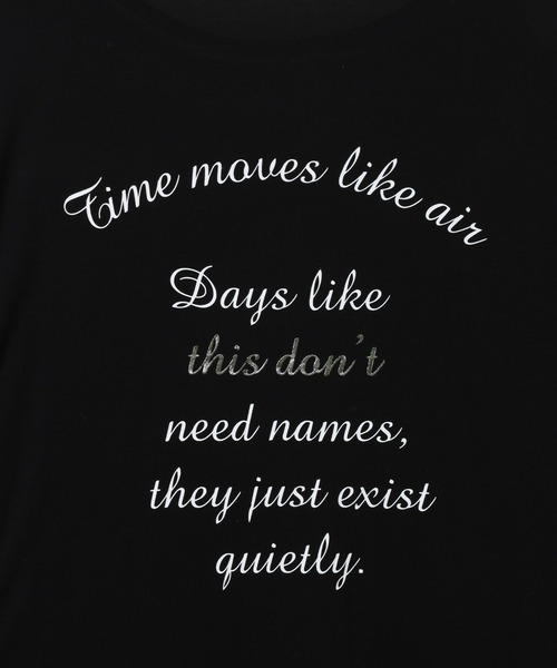 BAYFLOW（ベイフロー）の「スムースタッチプリントロングスリーブT（Tシャツ/カットソー・レディース・ホワイト系1/ホワイト系2/ブラック・SMALL/MEDIUM）」の8枚目の写真