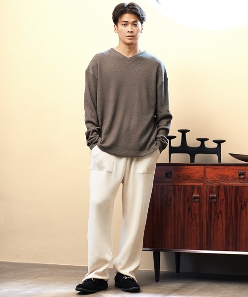 jiggys shop(ジギーズショップ)の「ヘビーオンス 速乾 サーマルワッフル イージーベイカーパンツ(その他パンツ・メンズ・ブラック/グレー/アイボリー・MEDIUM/LARGE/X-LARGE)」の12枚目の写真