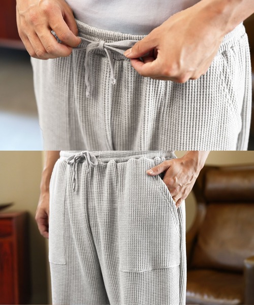 jiggys shop(ジギーズショップ)の「ヘビーオンス 速乾 サーマルワッフル イージーベイカーパンツ(その他パンツ・メンズ・ブラック/グレー/アイボリー・MEDIUM/LARGE/X-LARGE)」の5枚目の写真