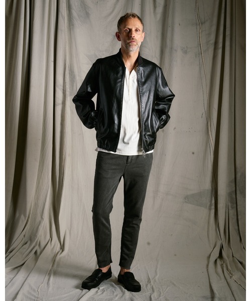 wjk(ダヴルジェイケイ)の「luxury cotton smart collar S/S(Tシャツ/カットソー・メンズ・ホワイト/ブラック/ネイビー・LARGE/MEDIUM/SMALL/X-LARGE)」の19枚目の写真