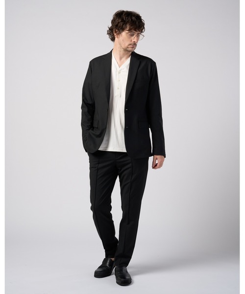 wjk(ダヴルジェイケイ)の「luxury cotton smart collar S/S(Tシャツ/カットソー・メンズ・ホワイト/ブラック/ネイビー・LARGE/MEDIUM/SMALL/X-LARGE)」の22枚目の写真