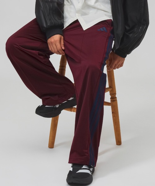 adidas(アディダス)の「アディダス adidas スタジアム トリコット ルーズフィット ストレート レッグ パンツ(その他パンツ・メンズ・ネイビー/ブラック/バーガンディー・L/S/3L/LL/M)」の3枚目の写真
