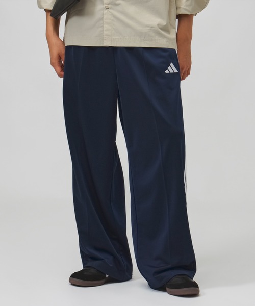 adidas(アディダス)の「アディダス adidas スタジアム トリコット ルーズフィット ストレート レッグ パンツ(その他パンツ・メンズ・ネイビー/ブラック/バーガンディー・L/S/3L/LL/M)」の4枚目の写真