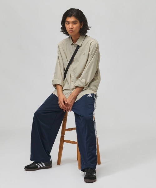 adidas(アディダス)の「アディダス adidas スタジアム トリコット ルーズフィット ストレート レッグ パンツ(その他パンツ・メンズ・ネイビー/ブラック/バーガンディー・L/S/3L/LL/M)」の10枚目の写真