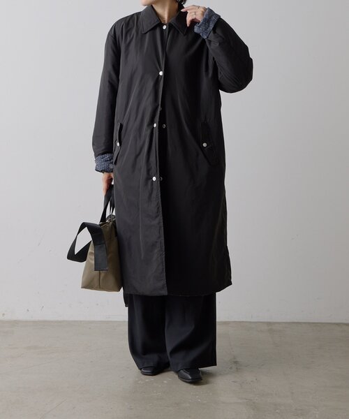 ear PAPILLONNER（イアパピヨネ）の「《リバーシブル/撥水》sampo×ear中綿ロングコート（その他アウター・レディース・ブラック/ベージュ・FREE）」の10枚目の写真