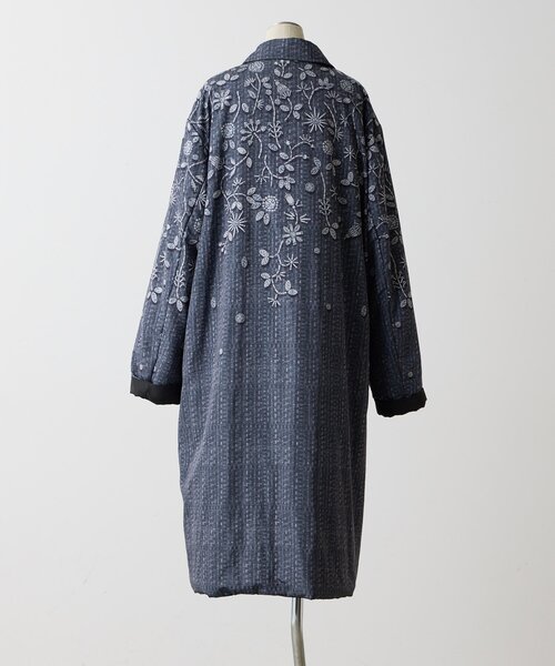 ear PAPILLONNER（イアパピヨネ）の「《リバーシブル/撥水》sampo×ear中綿ロングコート（その他アウター・レディース・ブラック/ベージュ・FREE）」の14枚目の写真