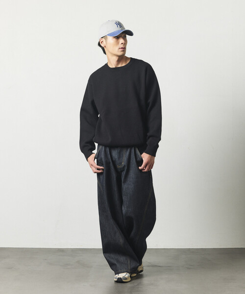 FREAK'S STORE(フリークスストア)の「3D シンチバック ワイドデニム(デニムパンツ・メンズ・ブルー/ブラック/ネイビー・MEDIUM/SMALL/LARGE)」の14枚目の写真