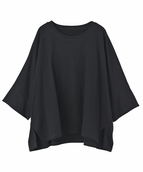 STYLE DELI(スタイルデリ)の「【DELI by】大人の抜け感ドルマンTトップス(Tシャツ/カットソー・レディース・ブラック/ホワイト・M)」の13枚目の写真