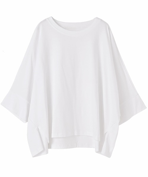 STYLE DELI(スタイルデリ)の「【DELI by】大人の抜け感ドルマンTトップス(Tシャツ/カットソー・レディース・ブラック/ホワイト・M)」の14枚目の写真