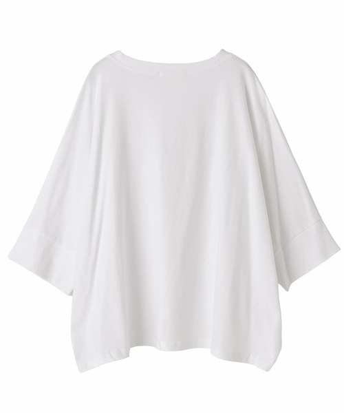STYLE DELI(スタイルデリ)の「【DELI by】大人の抜け感ドルマンTトップス(Tシャツ/カットソー・レディース・ブラック/ホワイト・M)」の8枚目の写真