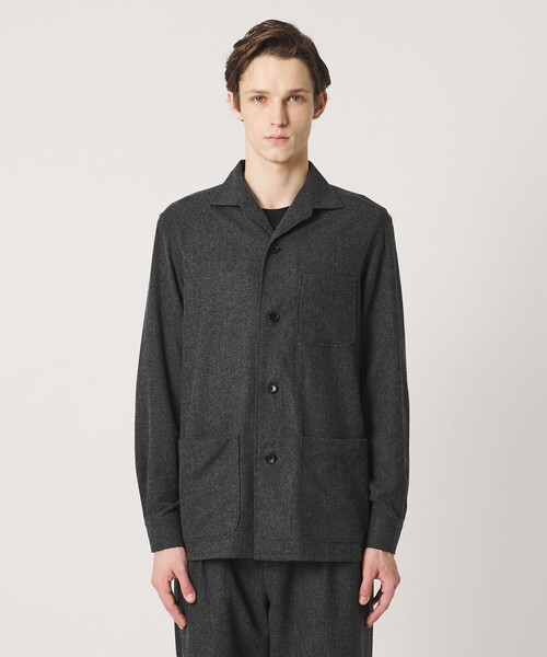 UNITED ARROWS(ユナイテッドアローズ)の「エターミン シャツジャケット(シャツ/ブラウス・メンズ・ダークグレー・S/L/M)」の5枚目の写真