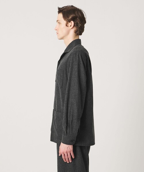 UNITED ARROWS(ユナイテッドアローズ)の「エターミン シャツジャケット(シャツ/ブラウス・メンズ・ダークグレー・S/L/M)」の6枚目の写真