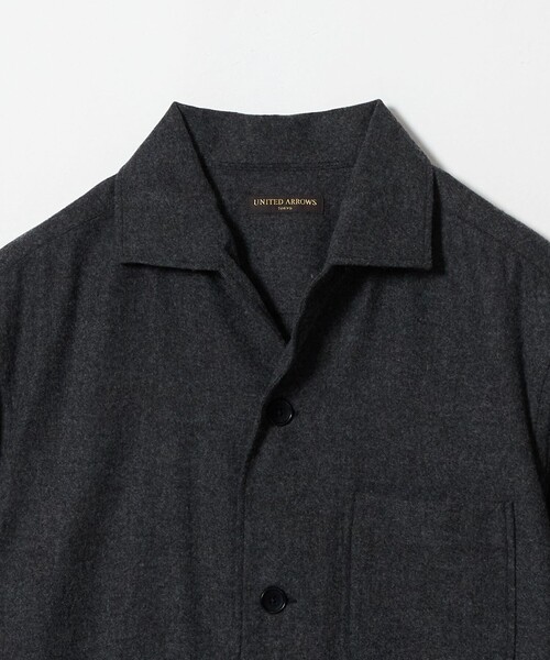 UNITED ARROWS(ユナイテッドアローズ)の「エターミン シャツジャケット(シャツ/ブラウス・メンズ・ダークグレー・S/L/M)」の10枚目の写真