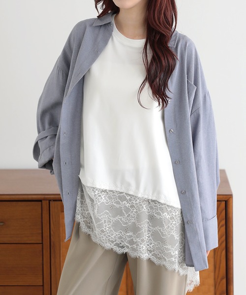 LUMIRA(アパレル)(ルミラ)の「裾レースイレヘム ノースリ プルオーバー(Tシャツ/カットソー・レディース・ホワイト系その他2/ブラック系その他2/ホワイト系その他4/ホワイト系その他/ブラック系その他3/ホワイト系その他3/ブラック系その他/ブラック系その他4・FREE)」の13枚目の写真