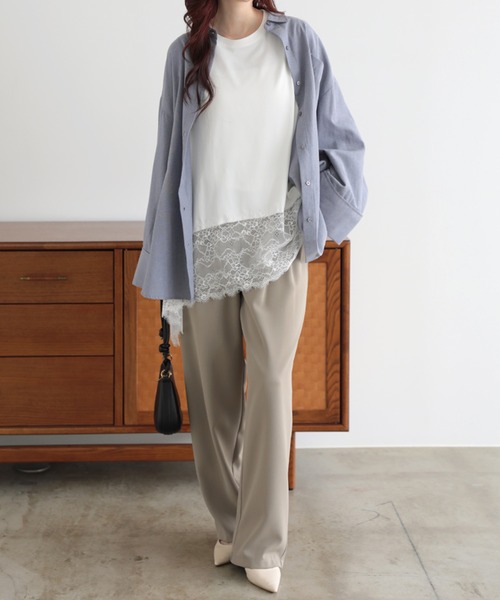 LUMIRA(アパレル)(ルミラ)の「裾レースイレヘム ノースリ プルオーバー(Tシャツ/カットソー・レディース・ホワイト系その他2/ブラック系その他2/ホワイト系その他4/ホワイト系その他/ブラック系その他3/ホワイト系その他3/ブラック系その他/ブラック系その他4・FREE)」の14枚目の写真