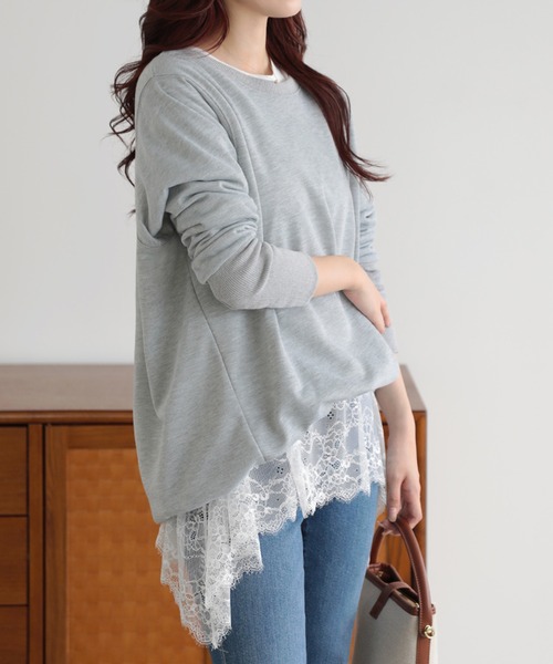 LUMIRA(アパレル)(ルミラ)の「裾レースイレヘム ノースリ プルオーバー(Tシャツ/カットソー・レディース・ホワイト系その他2/ブラック系その他2/ホワイト系その他4/ホワイト系その他/ブラック系その他3/ホワイト系その他3/ブラック系その他/ブラック系その他4・FREE)」の19枚目の写真
