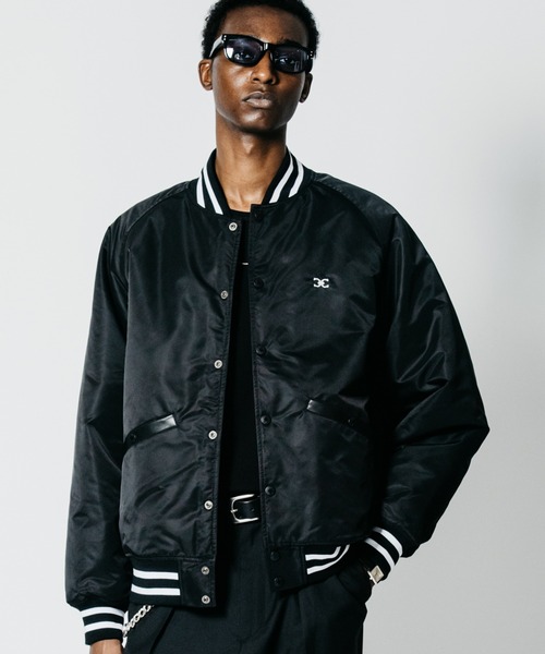 CRIMIE(クライミー)の「CR MUSTANG STADIUM JACKET(スタジャン・メンズ・ブラック・XXL/XL/L/M/S)」の1枚目の写真