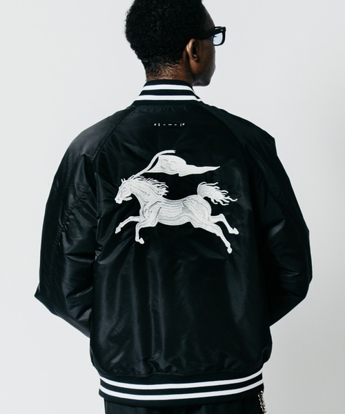 CRIMIE(クライミー)の「CR MUSTANG STADIUM JACKET(スタジャン・メンズ・ブラック・XXL/XL/L/M/S)」の2枚目の写真