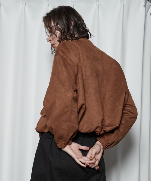OFROOM（オフルーム）の「【2026秋冬新作】Eco Suede Blouson｜エコスエードブルゾン（ブルゾン・レディース・ブラック/ブラウン・FREE）」の13枚目の写真