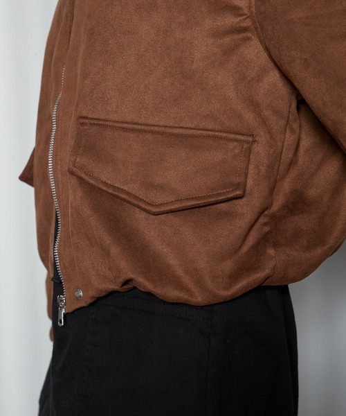 OFROOM（オフルーム）の「【2026秋冬新作】Eco Suede Blouson｜エコスエードブルゾン（ブルゾン・レディース・ブラック/ブラウン・FREE）」の18枚目の写真