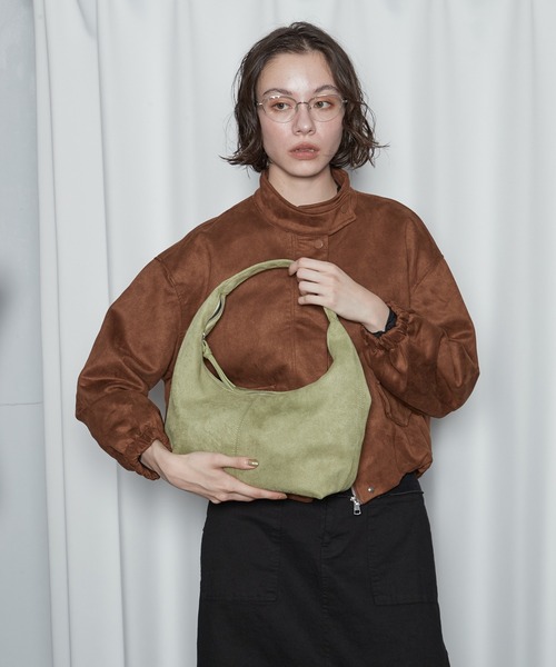 OFROOM（オフルーム）の「【2026秋冬新作】Eco Suede Blouson｜エコスエードブルゾン（ブルゾン・レディース・ブラック/ブラウン・FREE）」の20枚目の写真