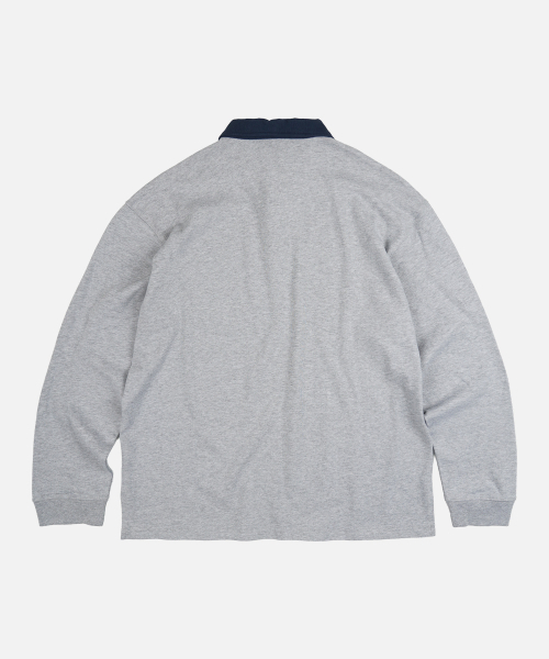FRIZMWORKS（フリズムワークス）の「NATIONAL AIR MAIL WEEK ラグビーTシャツ グレー（ポロシャツ・メンズ・その他・SMALL/X-LARGE/MEDIUM/LARGE）」の2枚目の写真