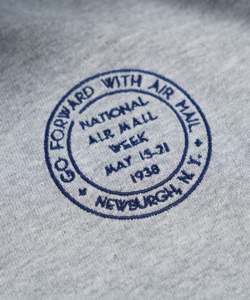 FRIZMWORKS（フリズムワークス）の「NATIONAL AIR MAIL WEEK ラグビーTシャツ グレー（ポロシャツ・メンズ・その他・SMALL/X-LARGE/MEDIUM/LARGE）」の5枚目の写真
