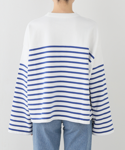 JOURNAL STANDARD LUXE（ジャーナルスタンダード　ラックス）の「25TH BORDER WIDE SHORT（Tシャツ/カットソー・レディース・ブルー・FREE）」の11枚目の写真