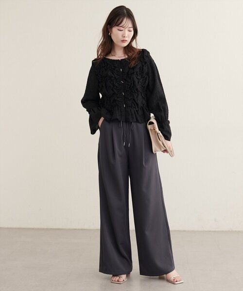 natural couture(ナチュラルクチュール)の「ゆるイージーパンツ(その他パンツ・レディース・ベージュ/チャコールグレー/ブラウン・FREE)」の19枚目の写真