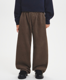 8W コーデュロイカーブパンツ [トープ]
