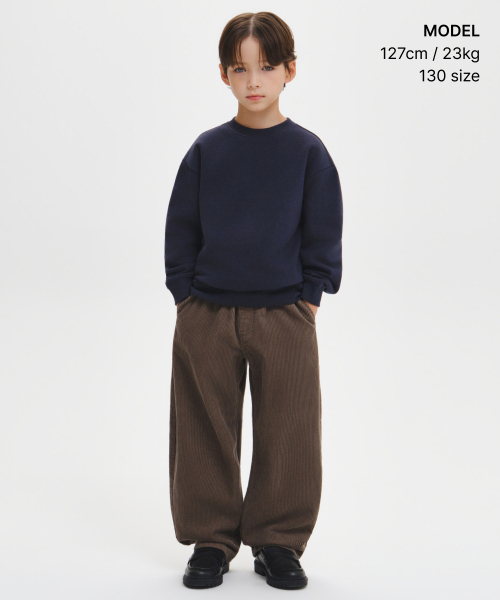 MUSINSA STANDARD KIDS（ムシンサスタンダードキッズ）の「8W コーデュロイカーブパンツ [トープ]（その他パンツ・レディース・その他・120/130/140/150/160）」の7枚目の写真