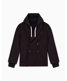 ARMANI EXCHANGE（アルマーニエクスチェンジ）の「【A|X アルマーニ エクスチェンジ】CO フードレイヤード ダブルブレストジャケット（テーラードジャケット）」