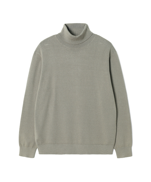 ADHOC(アドホック)の「ユニセックス ベーシック タートルネック ニット (LT-KHAKI) (HCALKA4)(ニット/セーター・レディース・その他・90/100/95/105)」の1枚目の写真