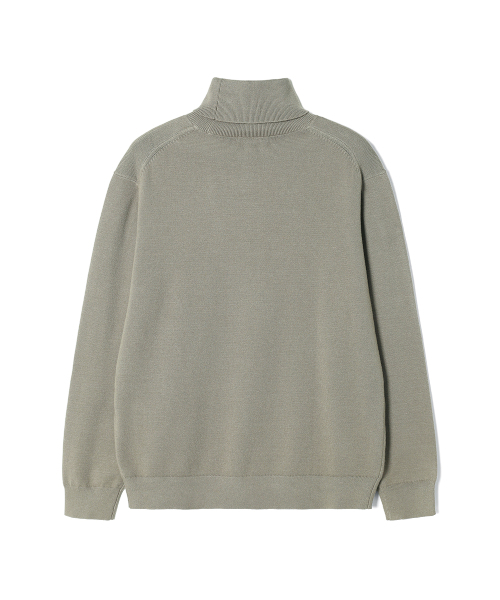 ADHOC(アドホック)の「ユニセックス ベーシック タートルネック ニット (LT-KHAKI) (HCALKA4)(ニット/セーター・レディース・その他・90/100/95/105)」の2枚目の写真